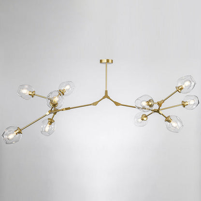 Modern Glass Chandelier for Living Room- Branching Suspension Light