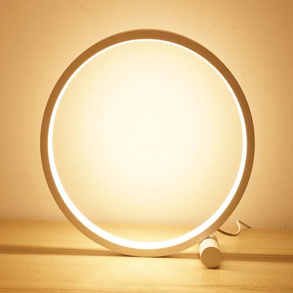 25CM Dimmable LED Circular Table Lamp