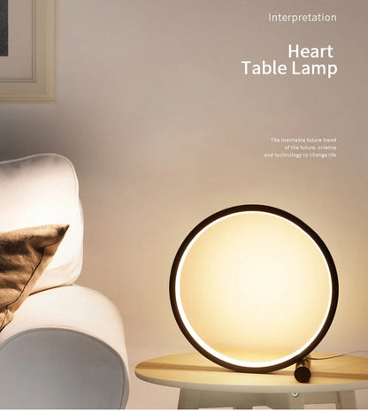 25CM Dimmable LED Circular Table Lamp