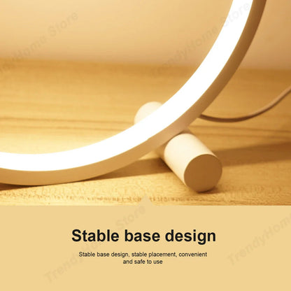 25CM Dimmable LED Circular Table Lamp