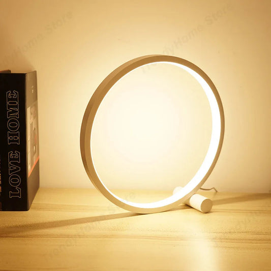 25CM Dimmable LED Circular Table Lamp