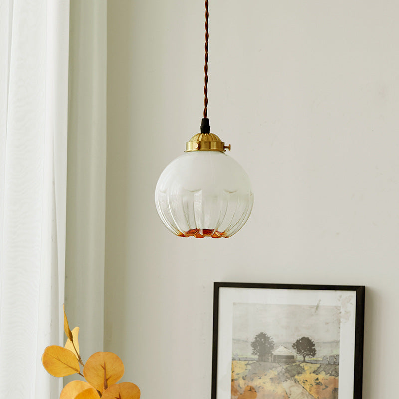 New Japanese Glass Retro Chandelier Nordic Ball