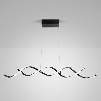 DecorBites™ مصباح سقف LED معدني أسود اللون لديكور غرفة الطعام المعاصرة