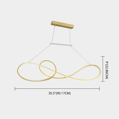 DecorBites™ LED Strip Island Pendant Light - Minimalist Metal Dining Room Lighting Fixture