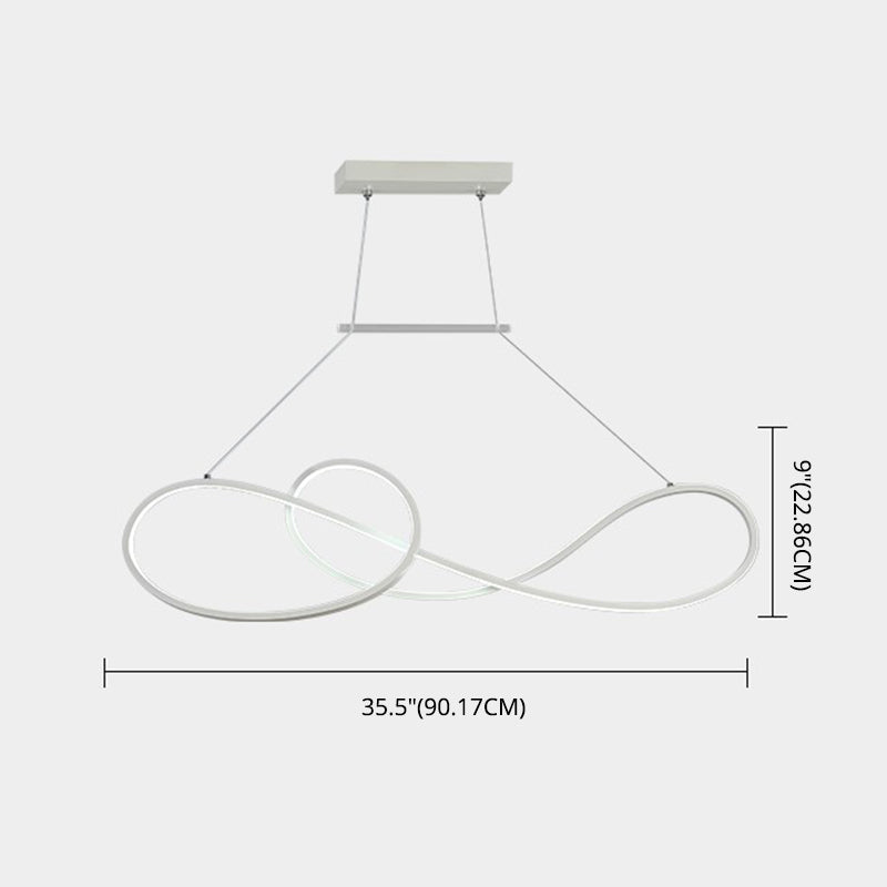 DecorBites™ LED Strip Island Pendant Light - Minimalist Metal Dining Room Lighting Fixture
