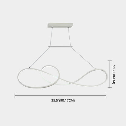 DecorBites™ LED Strip Island Pendant Light - Minimalist Metal Dining Room Lighting Fixture