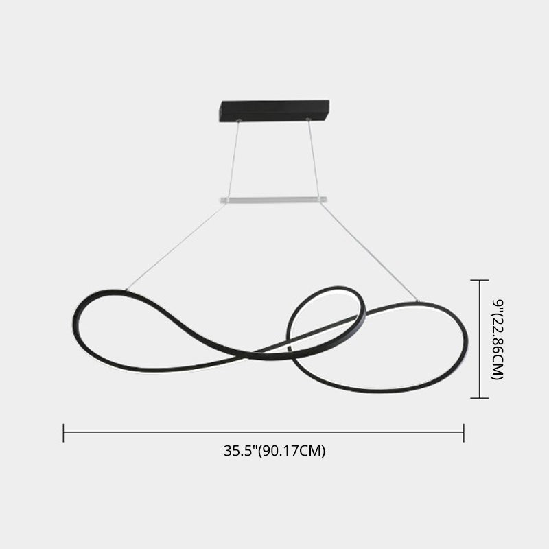 DecorBites™ LED Strip Island Pendant Light - Minimalist Metal Dining Room Lighting Fixture