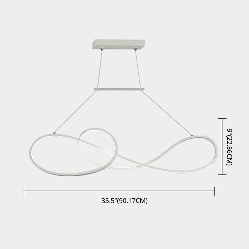 DecorBites™ LED Strip Island Pendant Light - Minimalist Metal Dining Room Lighting Fixture