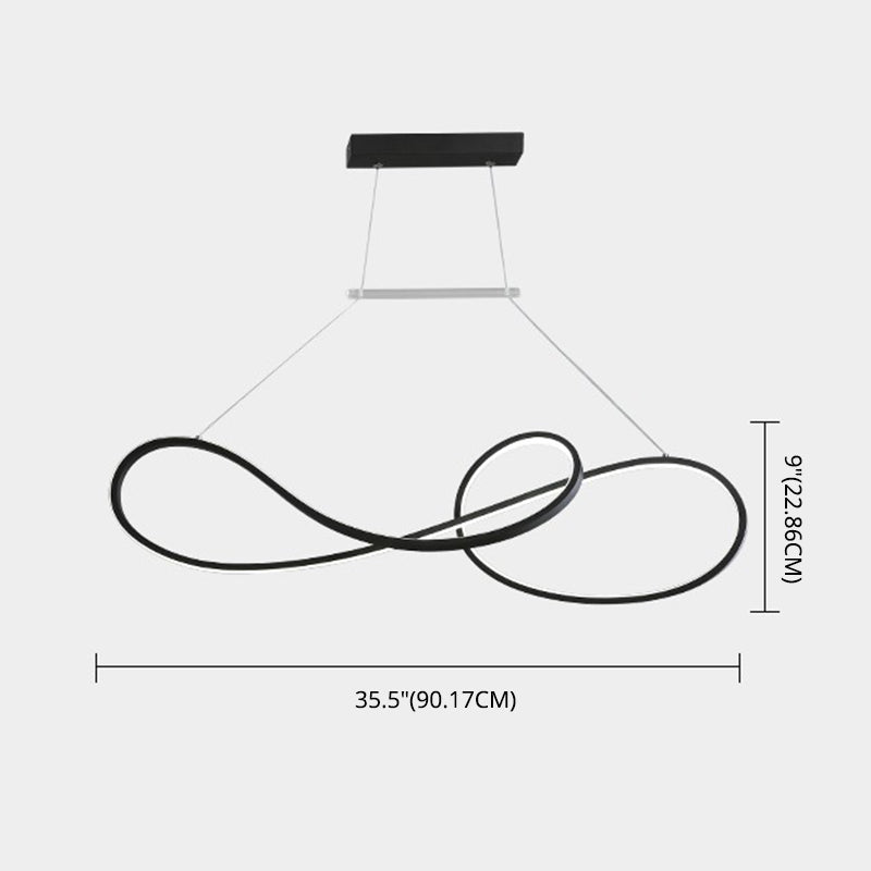 DecorBites™ LED Strip Island Pendant Light - Minimalist Metal Dining Room Lighting Fixture