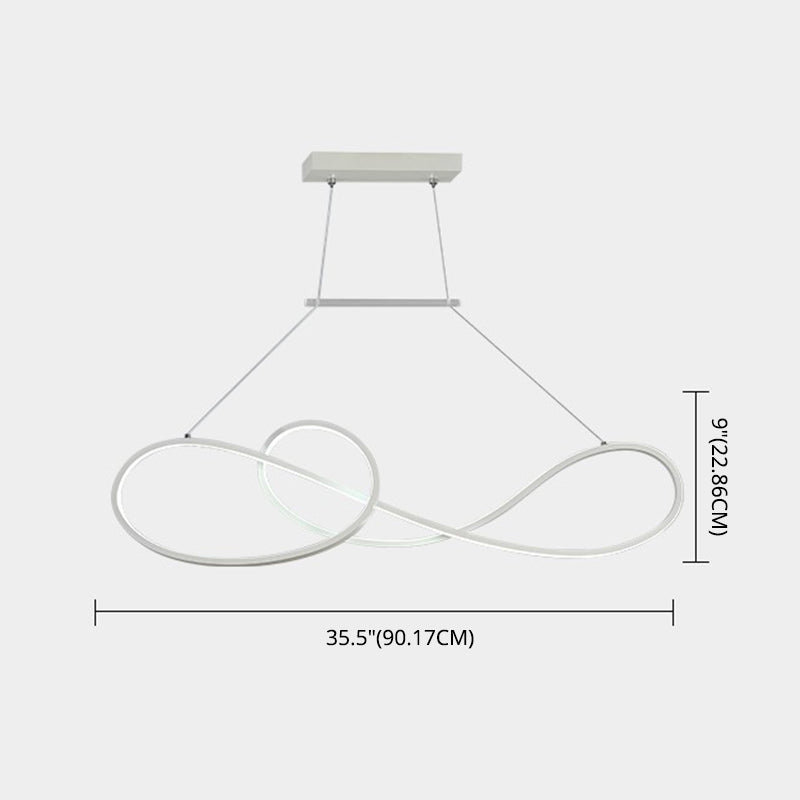 DecorBites™ LED Strip Island Pendant Light - Minimalist Metal Dining Room Lighting Fixture