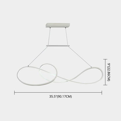 DecorBites™ LED Strip Island Pendant Light - Minimalist Metal Dining Room Lighting Fixture