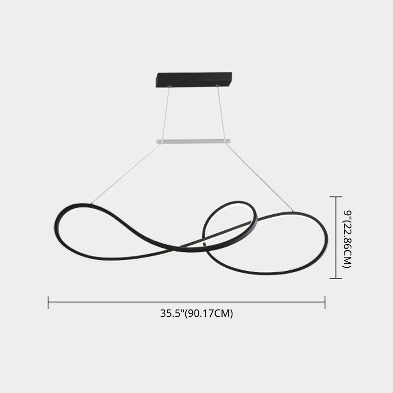 DecorBites™ LED Strip Island Pendant Light - Minimalist Metal Dining Room Lighting Fixture