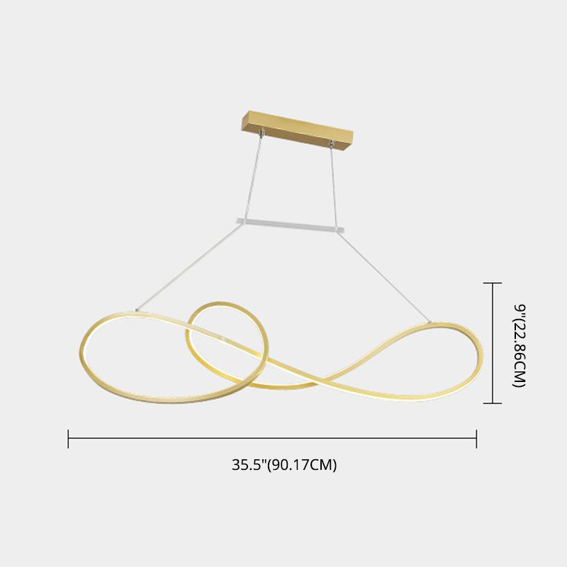DecorBites™ LED Strip Island Pendant Light - Minimalist Metal Dining Room Lighting Fixture