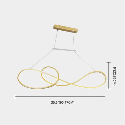DecorBites™ LED Strip Island Pendant Light - Minimalist Metal Dining Room Lighting Fixture