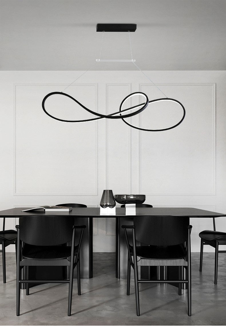 DecorBites™ LED Strip Island Pendant Light - Minimalist Metal Dining Room Lighting Fixture