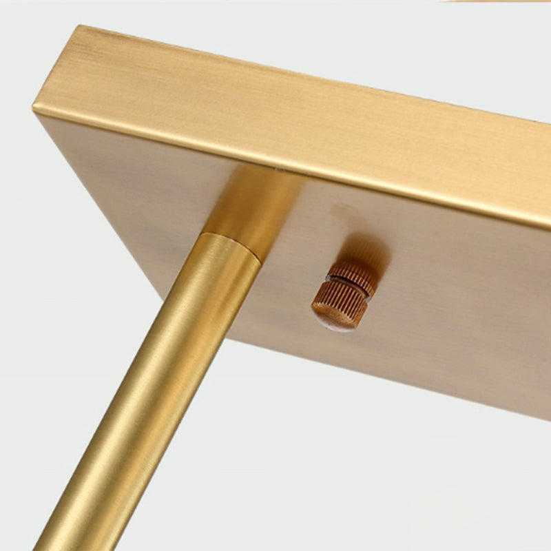 DecorBites™ Gold Simplicity Globe Pendant Lamp: Frosted Glass Dining Room Island Lighting