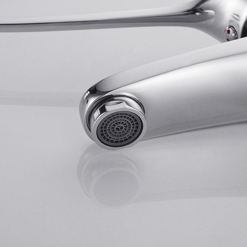 Long Handle Hot And Cold Faucet Elbow Wash Basin Faucet