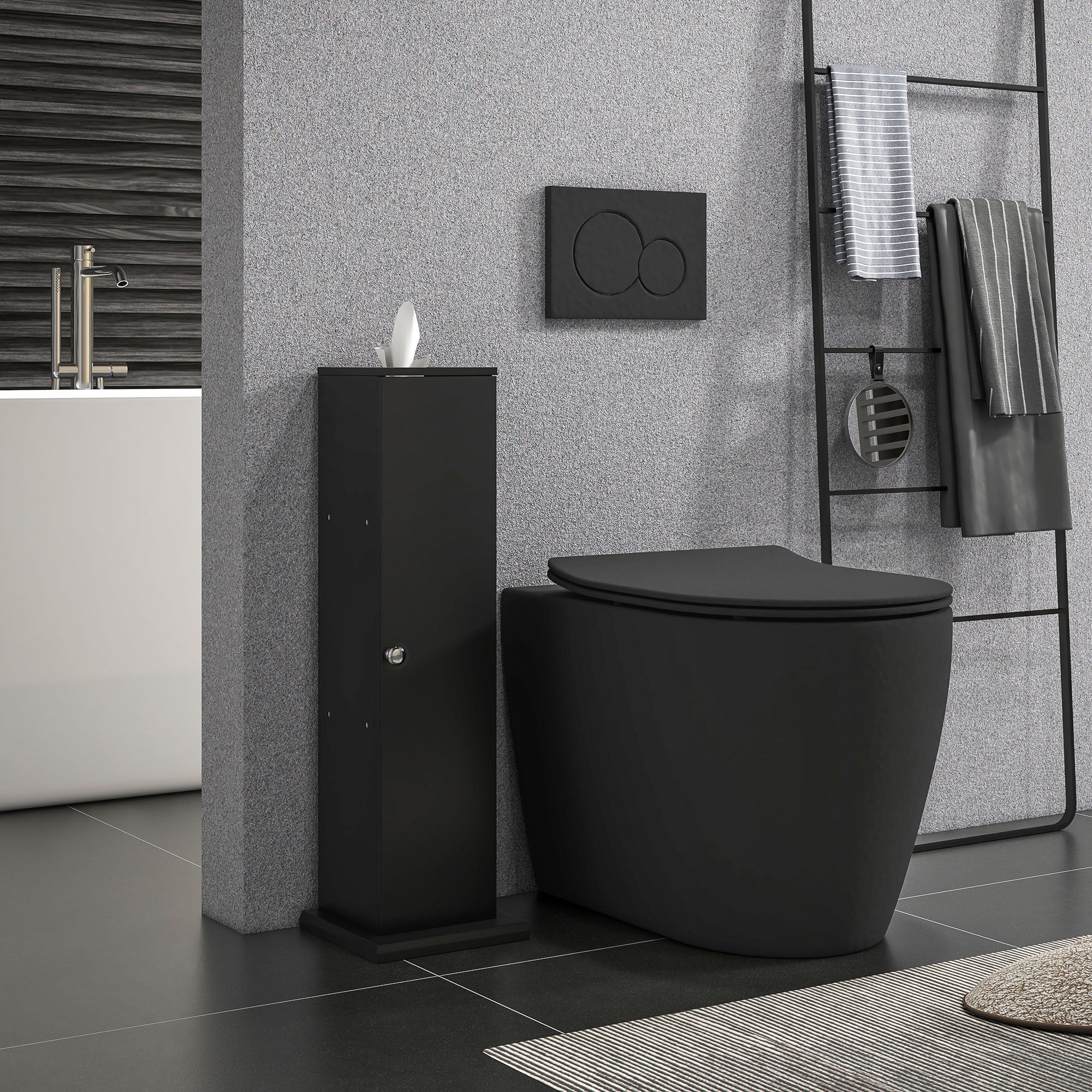 White Bathroom Storage Cabinet