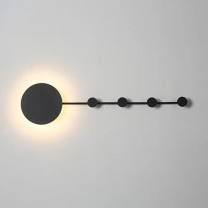 DecorBites™ DecorBites™ 27.5"/39" Black/White Round LED Wall Lamp - Simplicity Acrylic Sconce Light Fixture in Warm/White Light