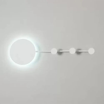 DecorBites™ DecorBites™ 27.5"/39" Black/White Round LED Wall Lamp - Simplicity Acrylic Sconce Light Fixture in Warm/White Light