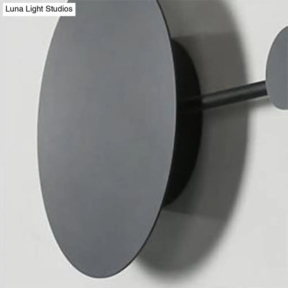 DecorBites™ DecorBites™ 27.5"/39" Black/White Round LED Wall Lamp - Simplicity Acrylic Sconce Light Fixture in Warm/White Light