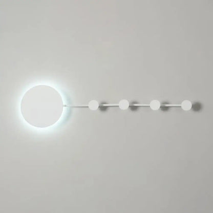 Aplique de pared LED redondo negro/blanco de 27,5"/39" - Aplique acrílico Simplicity con luz cálida/blanca