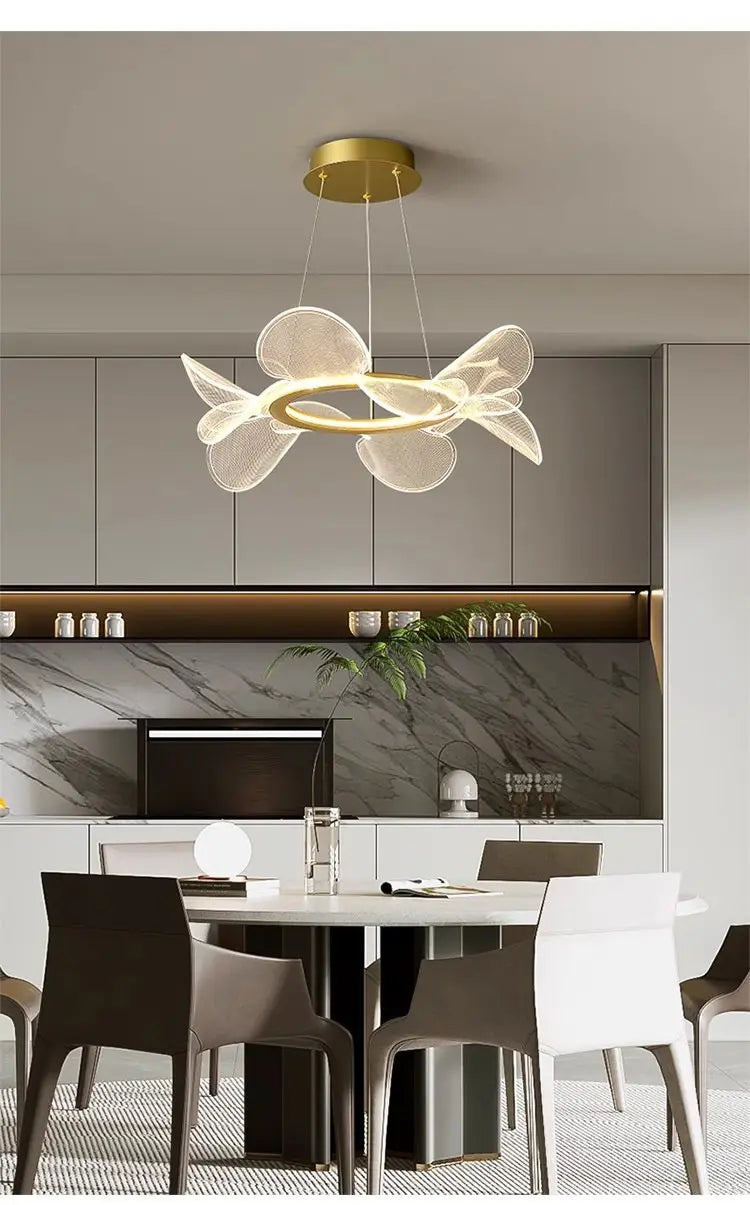 Art Chandelier Italian Minimalistic Bedroom Chandelier Acrylic