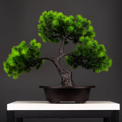 27cm Green Artificial Pine Bonsai