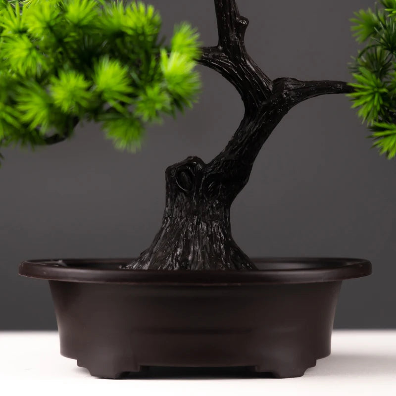 27cm Green Artificial Pine Bonsai