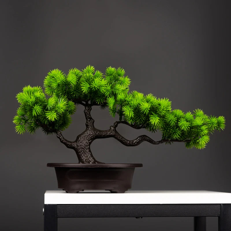 27cm Green Artificial Pine Bonsai