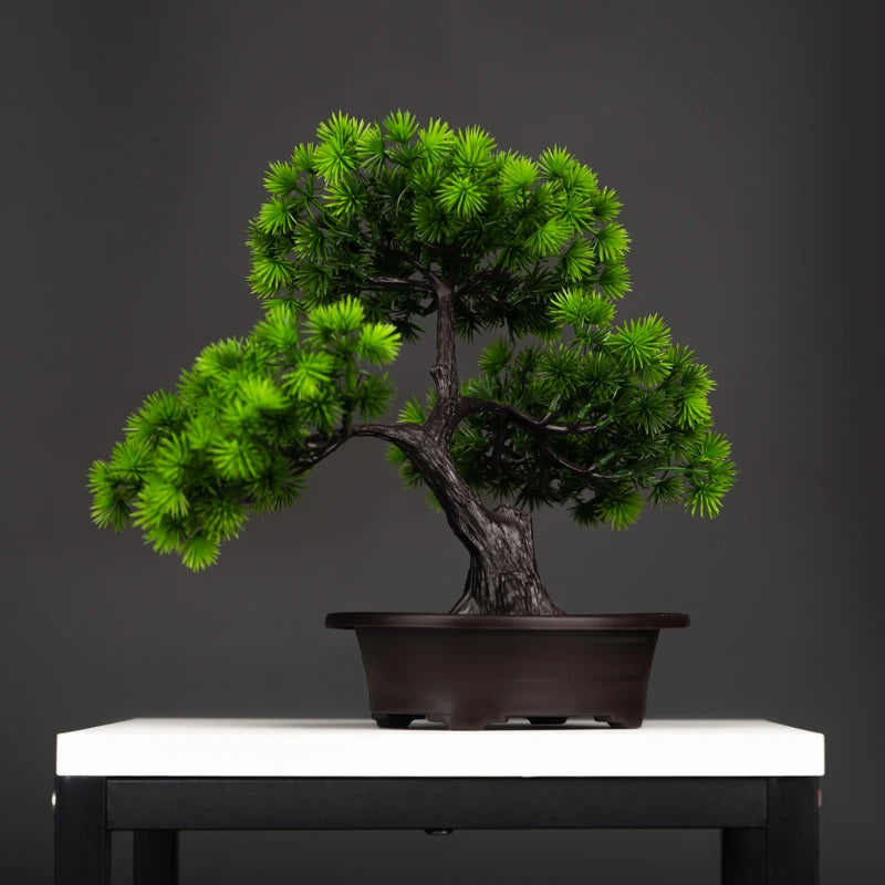 27cm Green Artificial Pine Bonsai