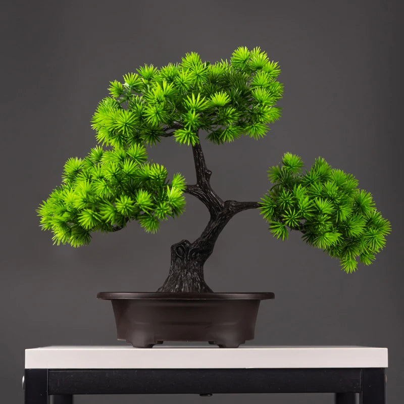 27cm Green Artificial Pine Bonsai