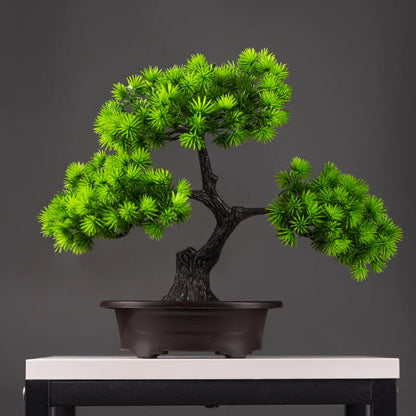 27cm Green Artificial Pine Bonsai