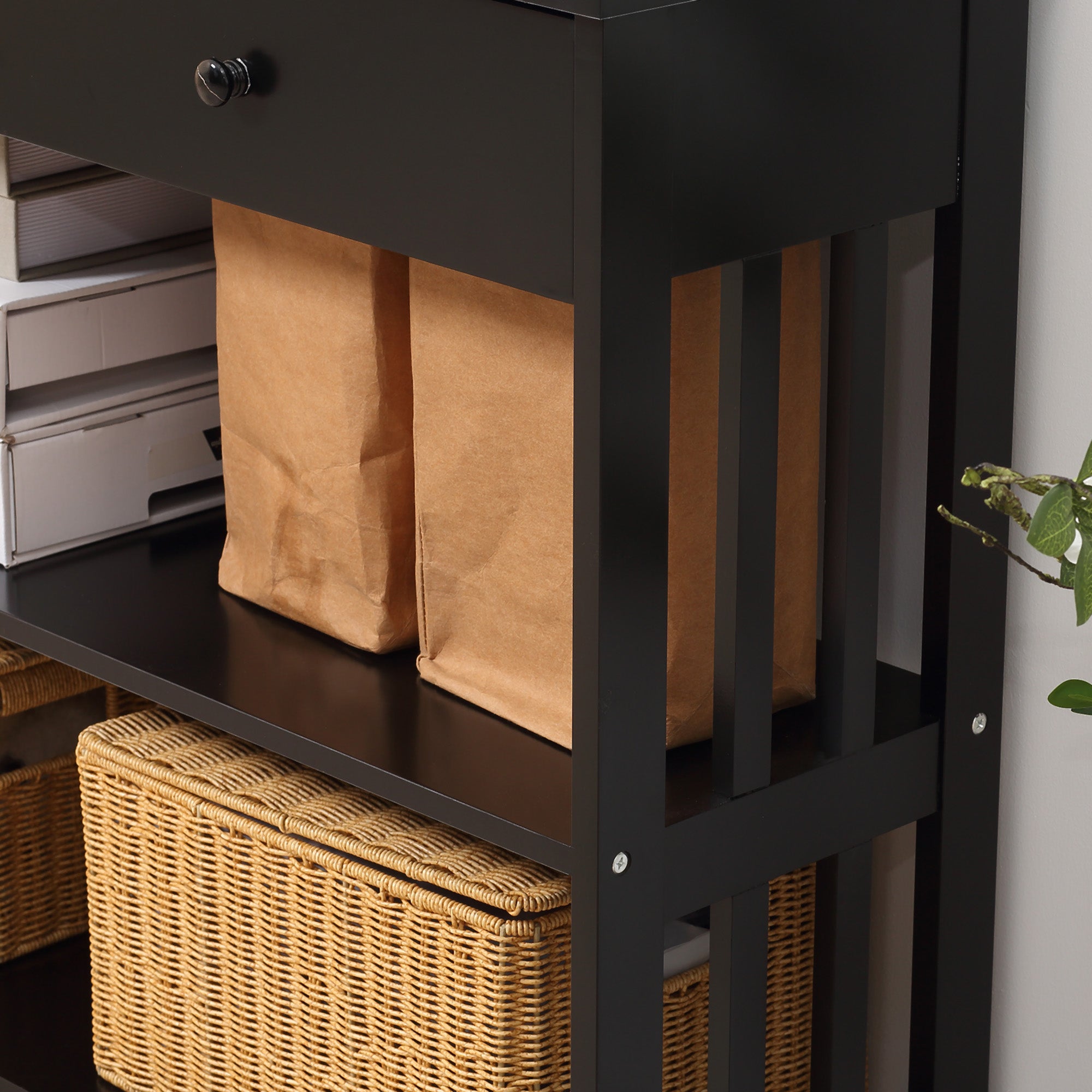 Walnut Wide Console Table
