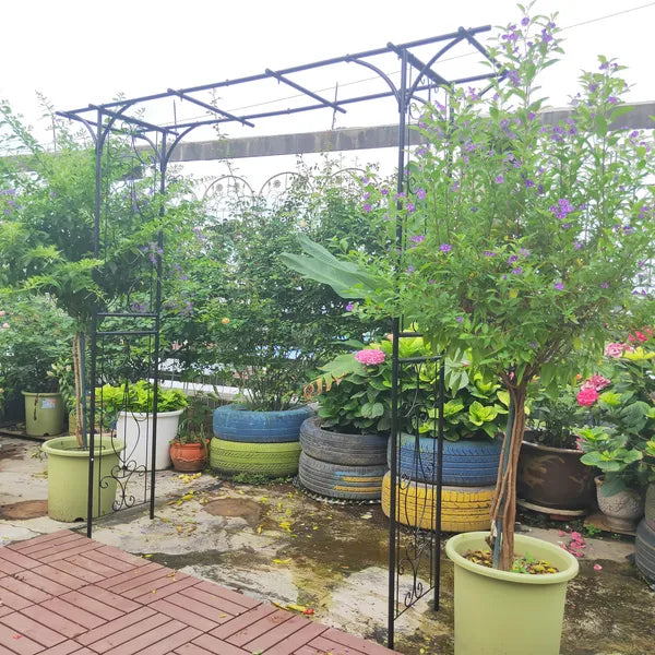 Black Outdoor Garden Arch
