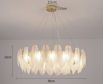 Glass Oval Chandelier