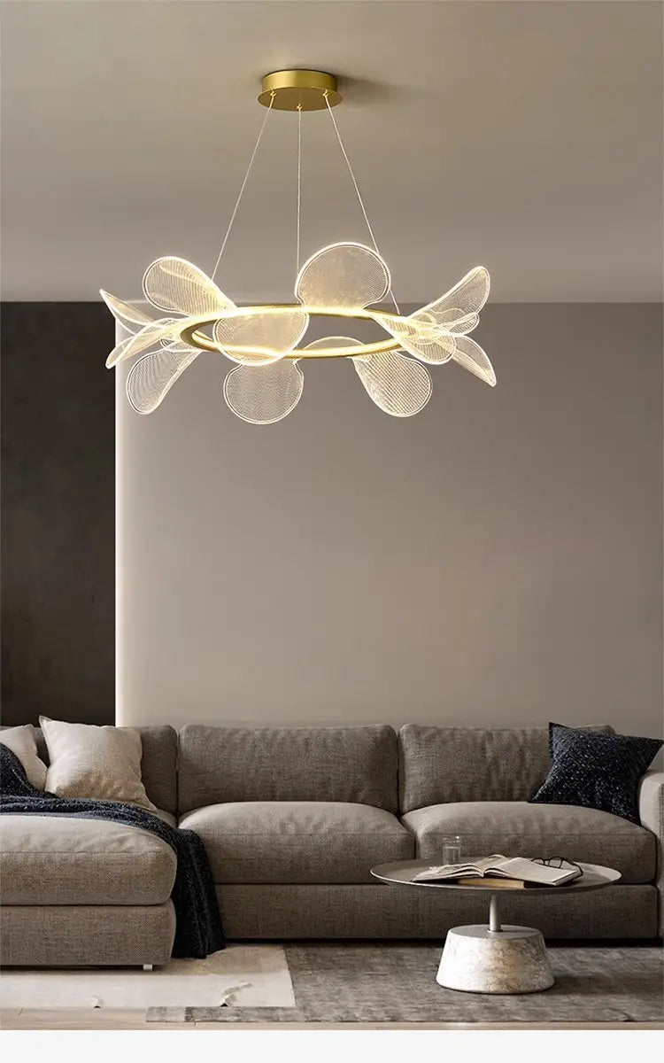 Art Chandelier Italian Minimalistic Bedroom Chandelier Acrylic