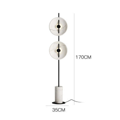 White Marble Living Room Floor Lamp Art Bedroom