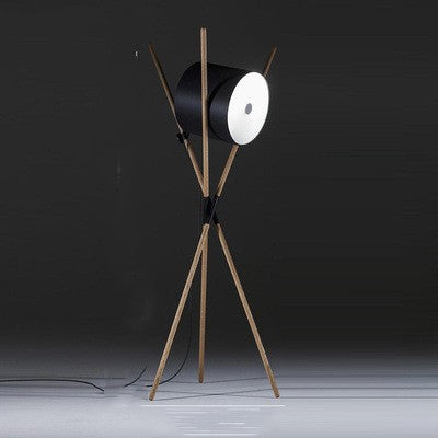 Wood Tripod Floor Lamp