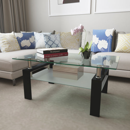 Clear Glass Coffee Table