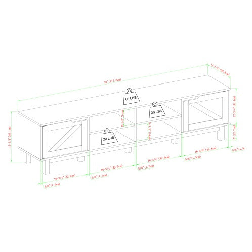 Gray Wash TV Stand