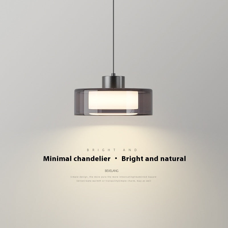 All-copper Bedroom Chandelier Simple Modern All-copper Glass