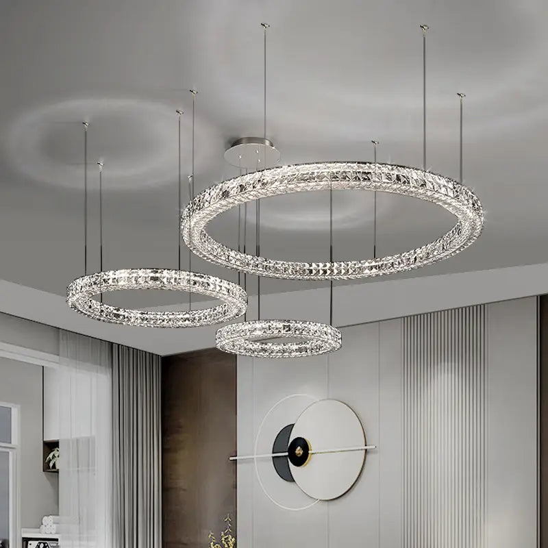 Light Luxury Style Crystal Chandelier Modern Simple Led