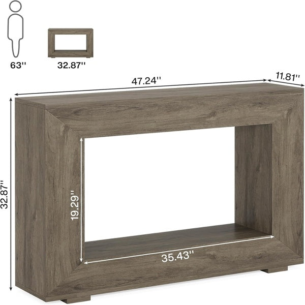 Rustic Wood Entryway Table