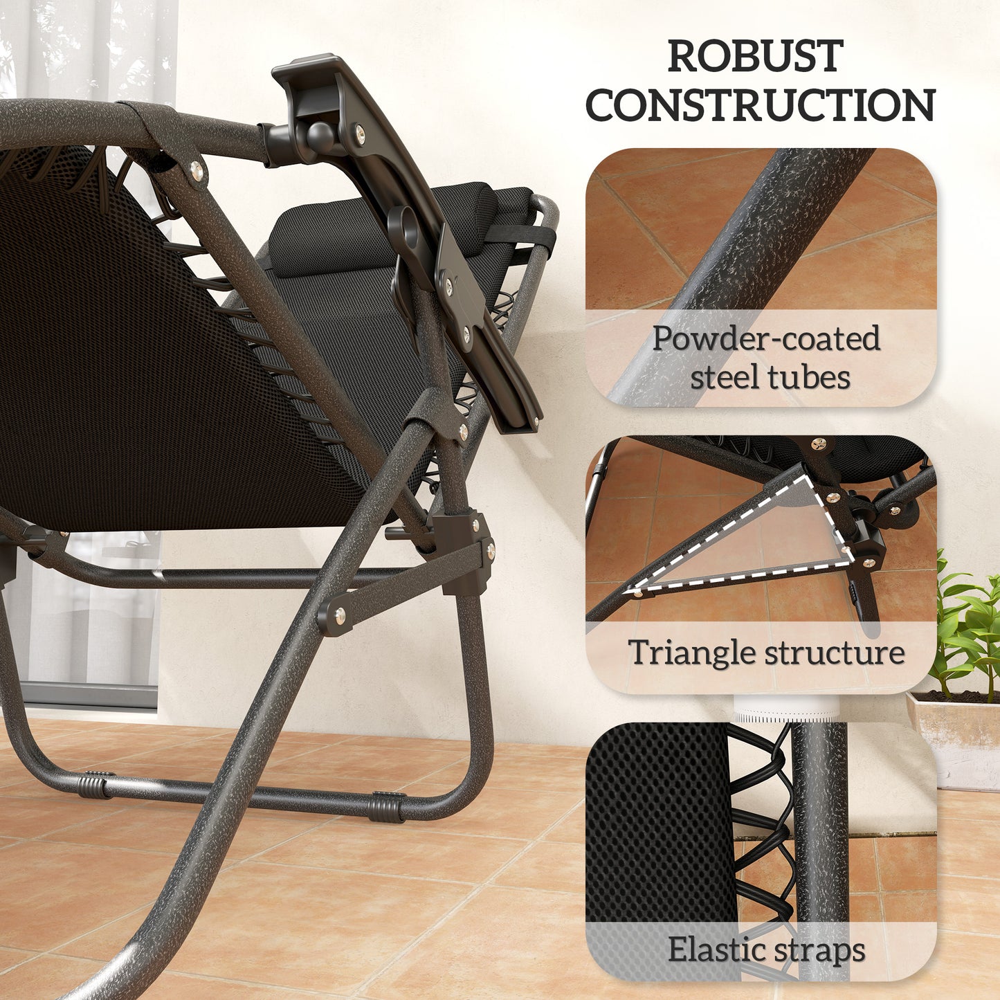 Zero Gravity Lounge Chair Set