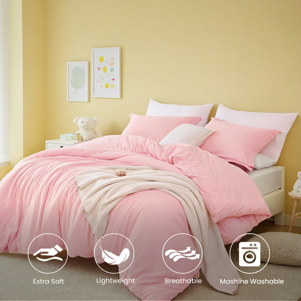 Pink Boho Microfiber Duvet