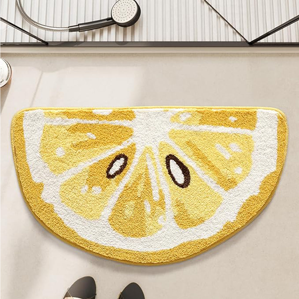 Lemon Fruit Bath Mats Cute Bathroom Rugs