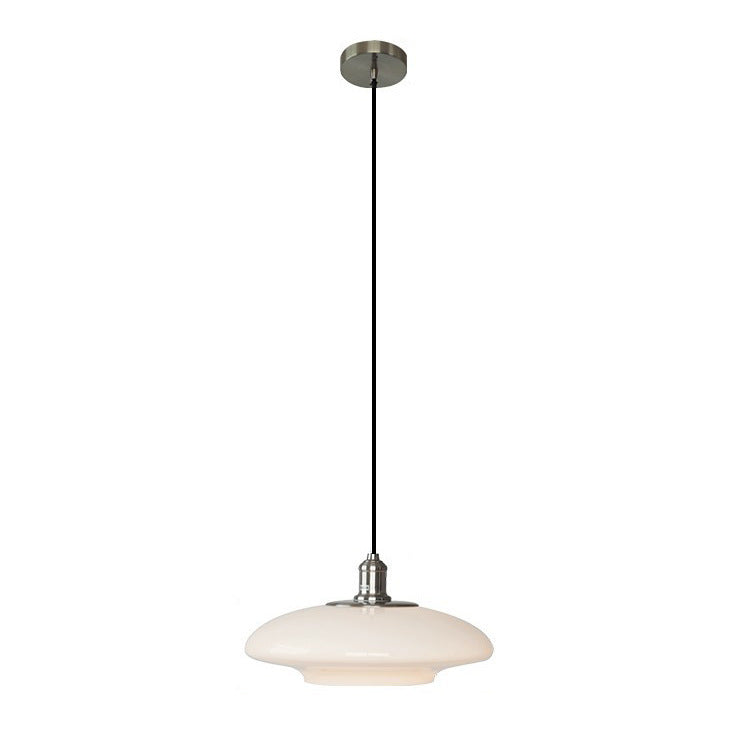 Milky White Glass Chandelier 32cm Or 40cm
