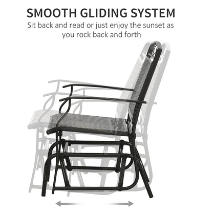 Set of 2 Outdoor Glider Chairs