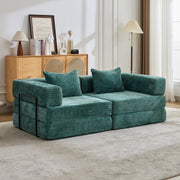 Dark Green Chenille Sofa